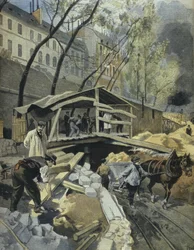 Travail sur le métropolitain, Paris, illustration du 